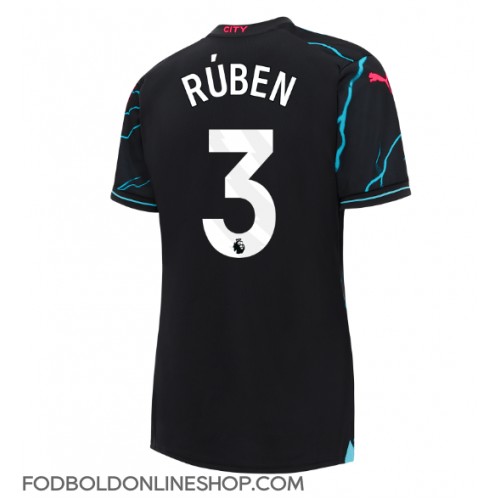 Manchester City Ruben Dias #3 Tredjetrøje Dame 2023-24 Kortærmet